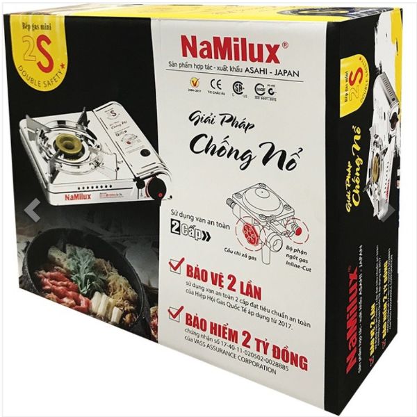 Bếp Gas Mini Cao Cấp NaMilux 2S PL-1921AS- Hàng Chính Hãng.