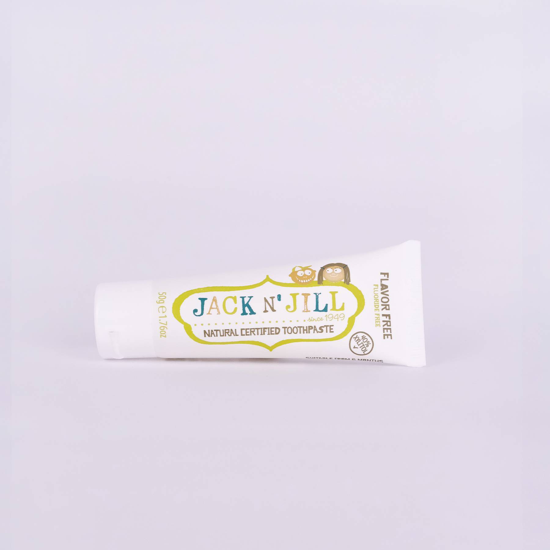Kem đánh răng hữu cơ cho bé Jack N' Jill 50G - Không vị (Từ 6 tháng)