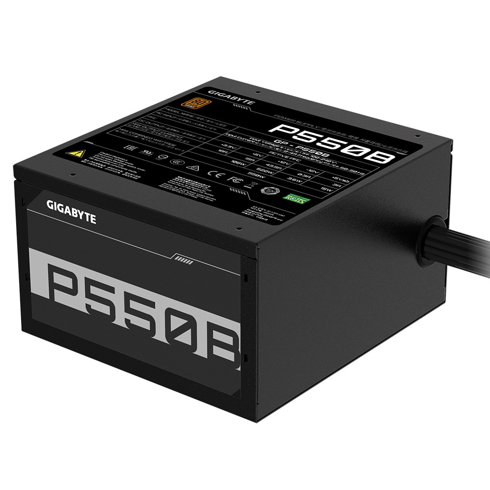 Bộ nguồn máy tính Gigabyte GP-P550B 550W 80 PLUS Bronze - Hàng Chính Hãng