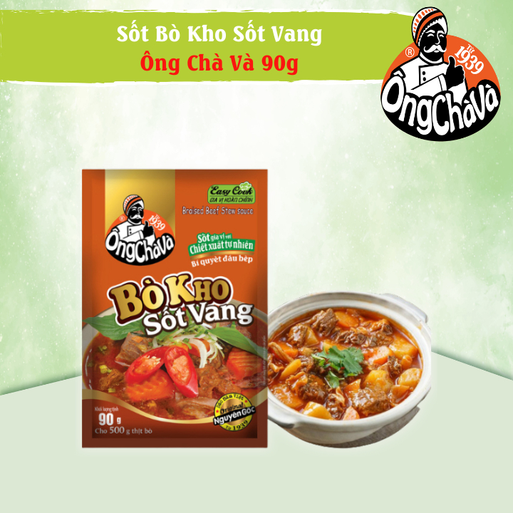 Bò Kho Sốt Vang Ông Chà Và 90gr (Braised Beef Stew Sauce)