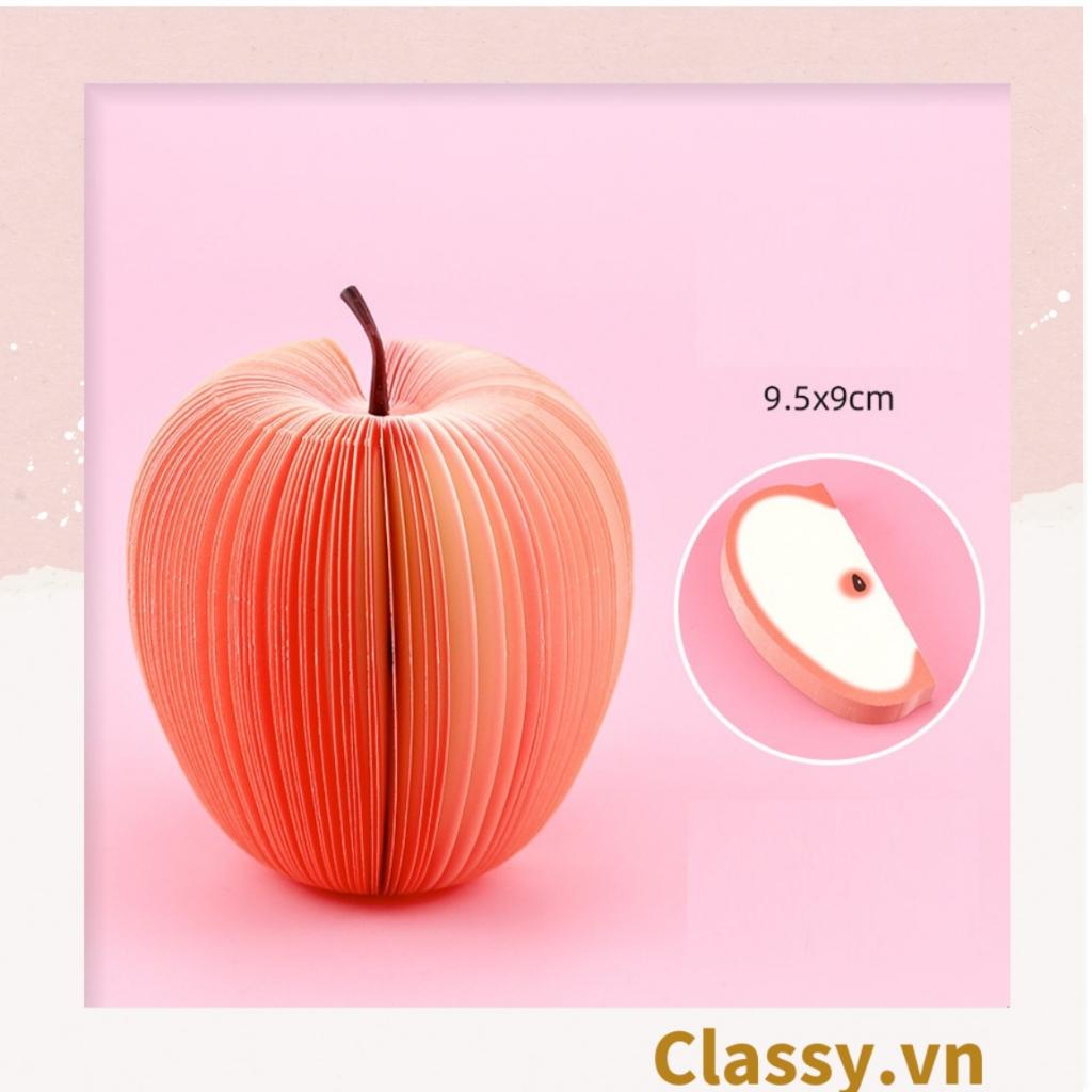 Giấy ghi chú Classy Post-It hình trái cây táo, lê, đào sáng tạo, dễ thương PK476