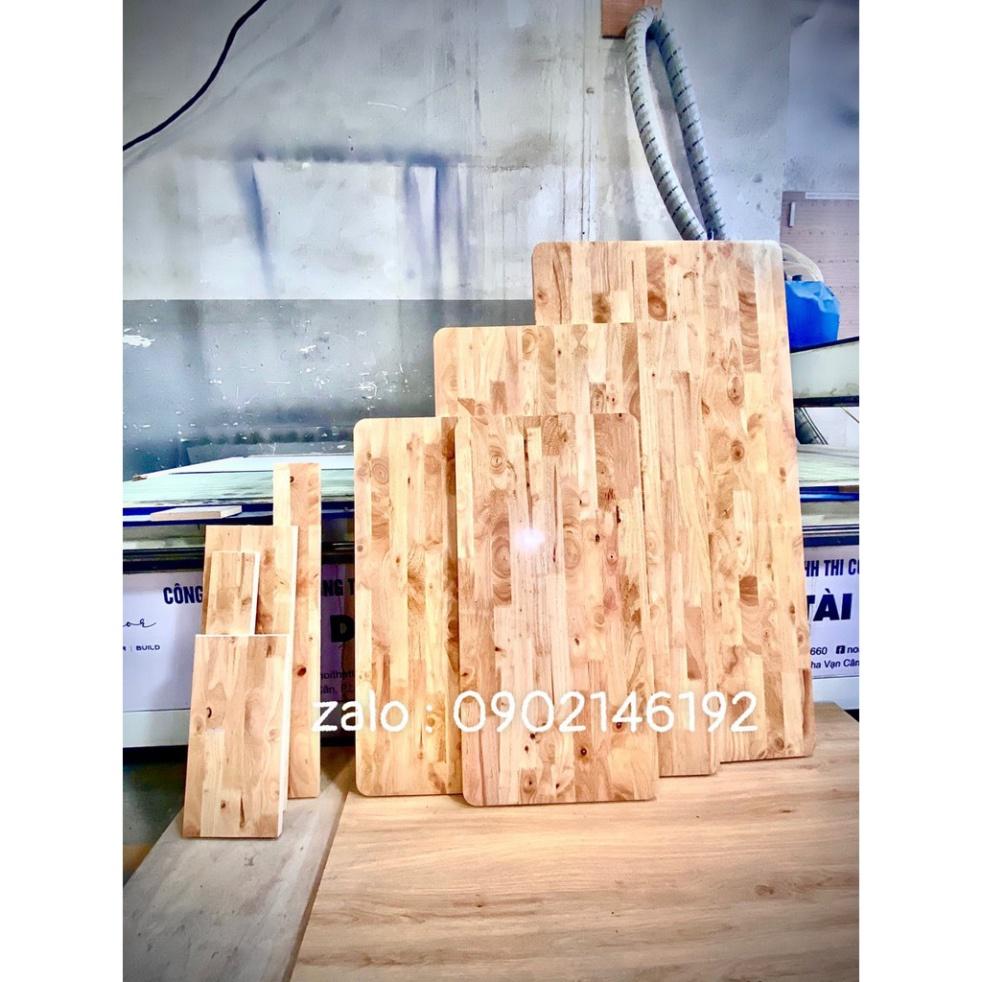 Mặt bàn gỗ cao su hình chữ nhật