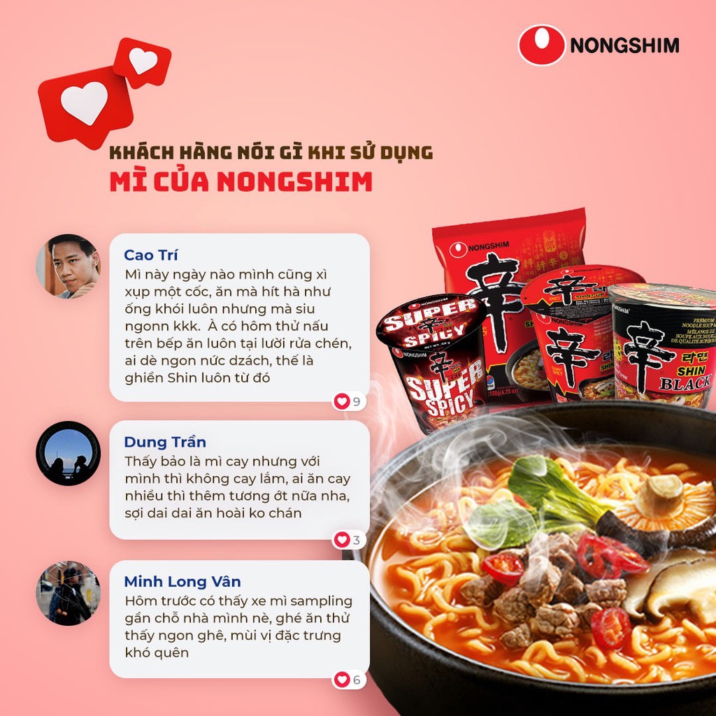 Mì Nongshim Shin Kim chi 120g - Hàn Quốc