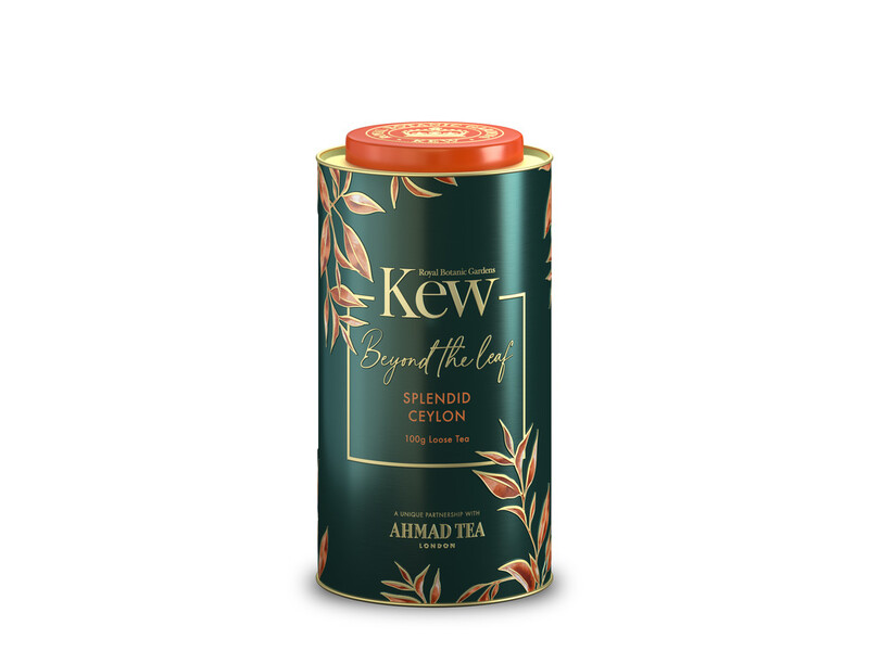 [LIMITED EDITION] TRÀ AHMAD ANH QUỐC - KEW _ Hộp thiếc HÌNH TRỤ CEYLON (100g) pha ấm - Splendid Ceylon