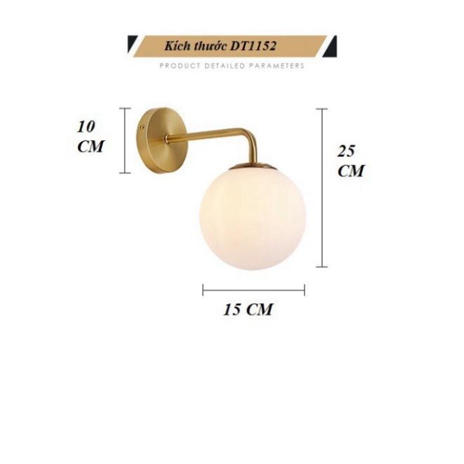 Đèn trang trí gắn tường chao tròn,  DT1152 DT HQ