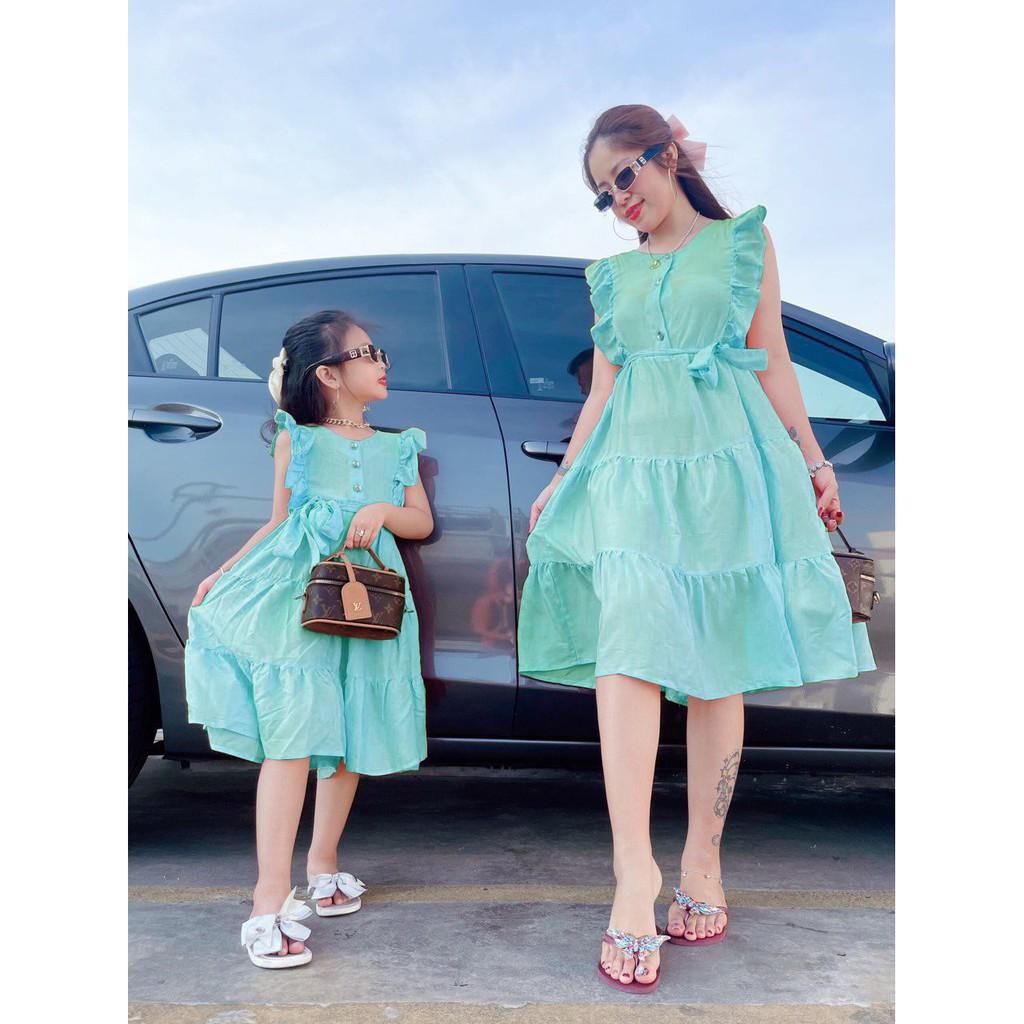 Đầm bé gái, kiểu dáng đầm maxi may xếp ly cho bé gái - Quần áo trẻ em - SockiMall