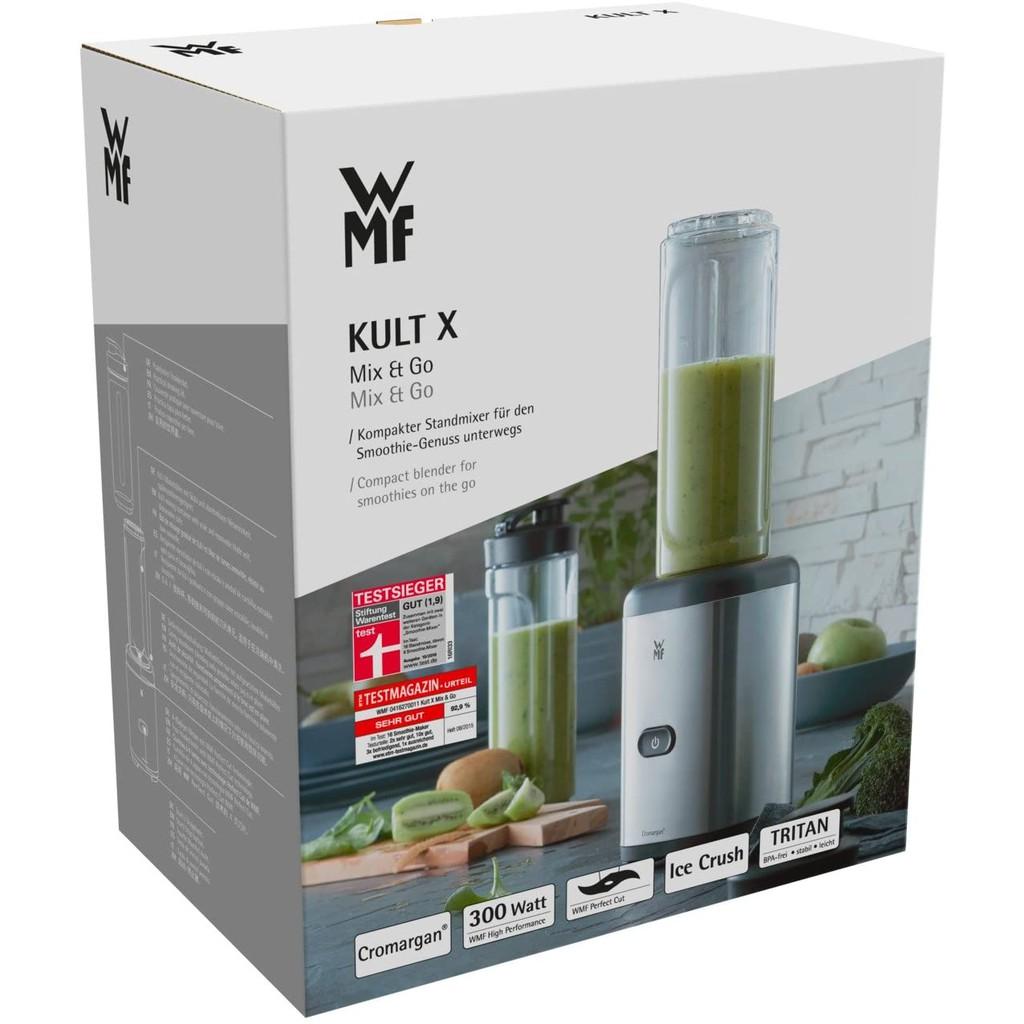 Máy Xay Sinh Tố Cầm Tay Wmf Kult X Mix &amp; Go, Máy Xay Trái Cây, Hoa Quả, Bình Nhựa 0.6L, Tiện Mang Đi Làm, Nhập Đức