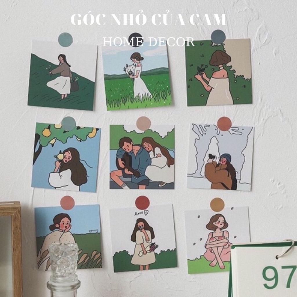 CARD CÔ GÁI MỘNG MƠ TRANG TRÍ