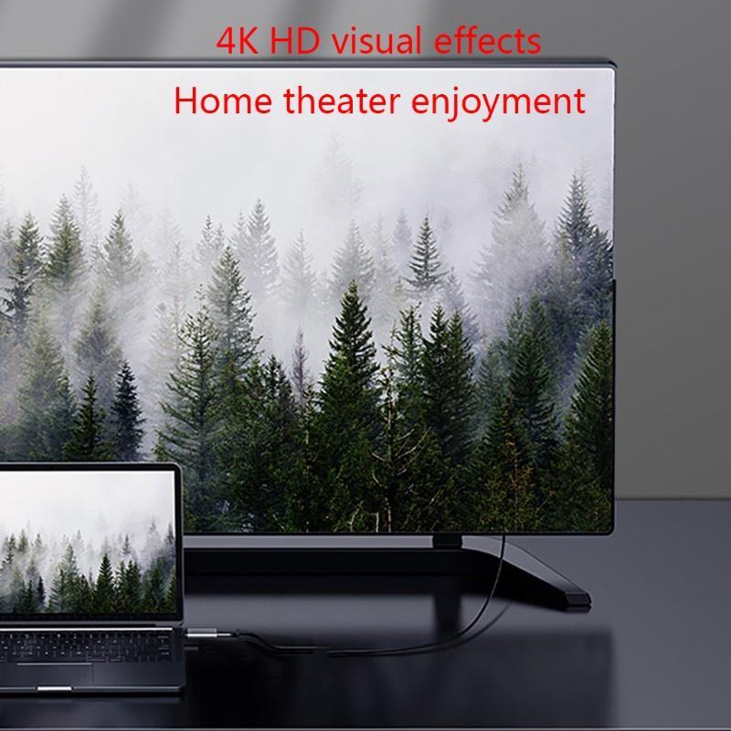 Đầu Chuyển Đổi Hdmi/Vga/Dp/Rj45/Mini Dp-Hd 4k 60hz Cho Laptop táo Hdmi Usb-C