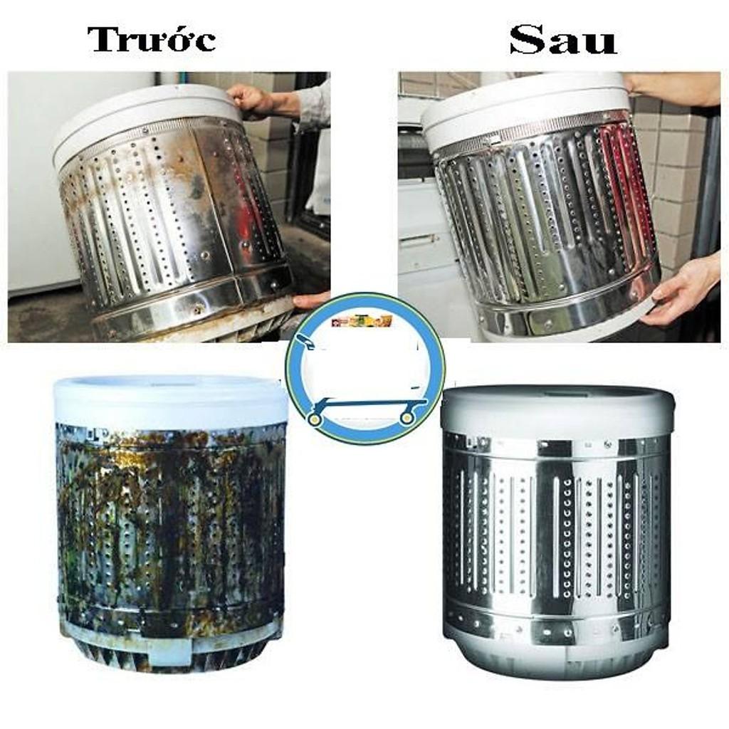 Bộ 3 gói tẩy lồng máy giặt loại 450g