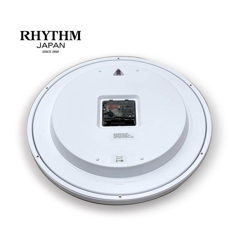 Đồng hồ Rhythm CMG589NR03 – KT 32.0 x 4.8cm. Vỏ nhựa. Dùng Pin.