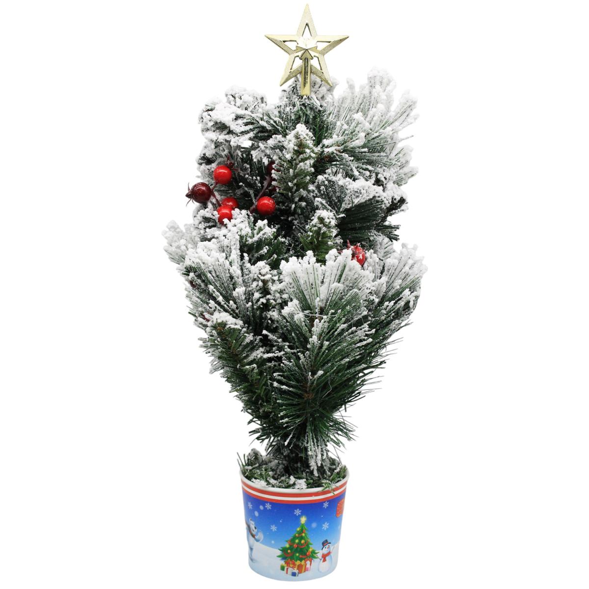 Cây Thông Mini 3 Loại Lá Phủ Tuyết Trang Trí Noel 45 cm - Chaang Chiia LP-3LLD-45CM