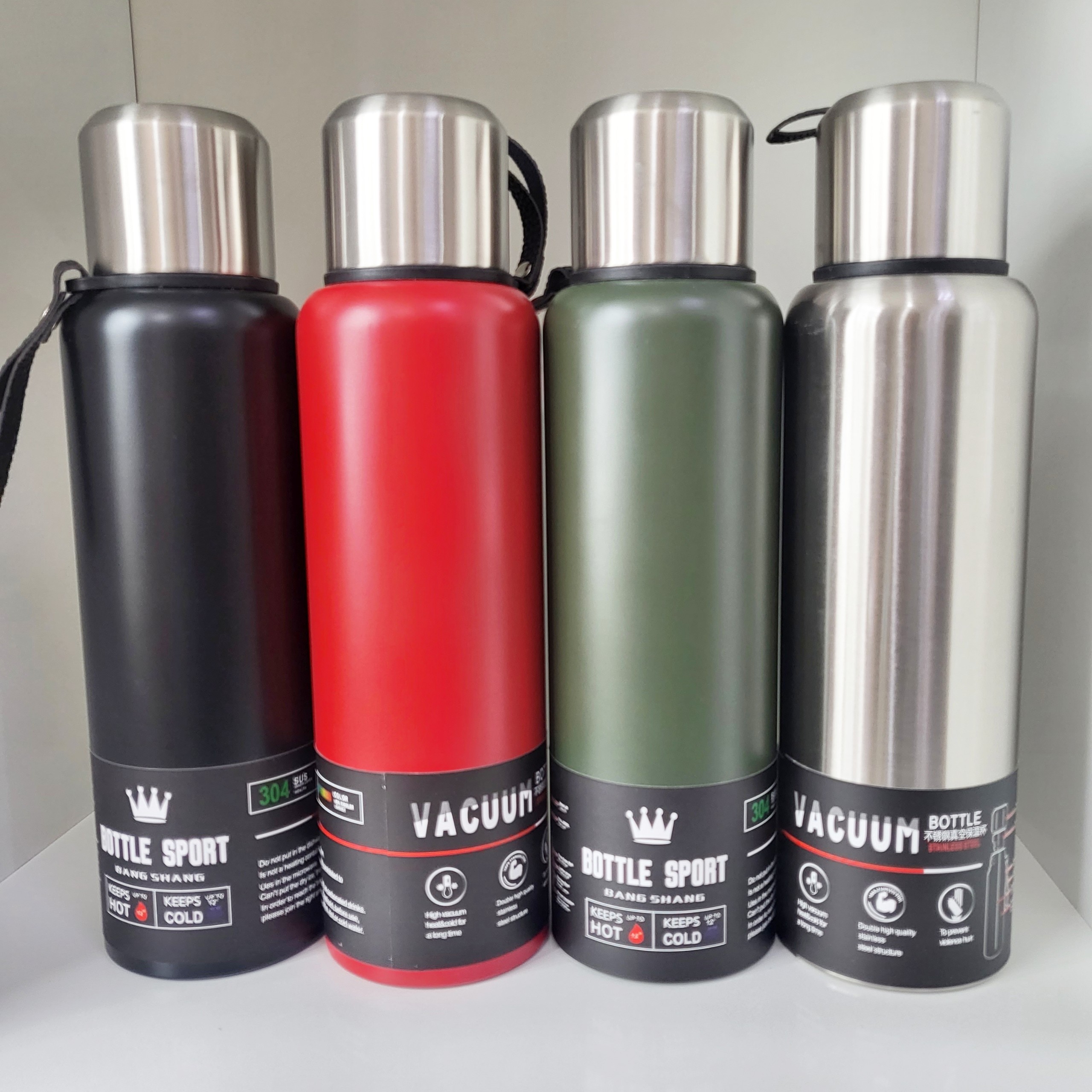 Bình Nước Giữ Nhiệt Kim Cương Inox Cao Cấp - 1500 Mil