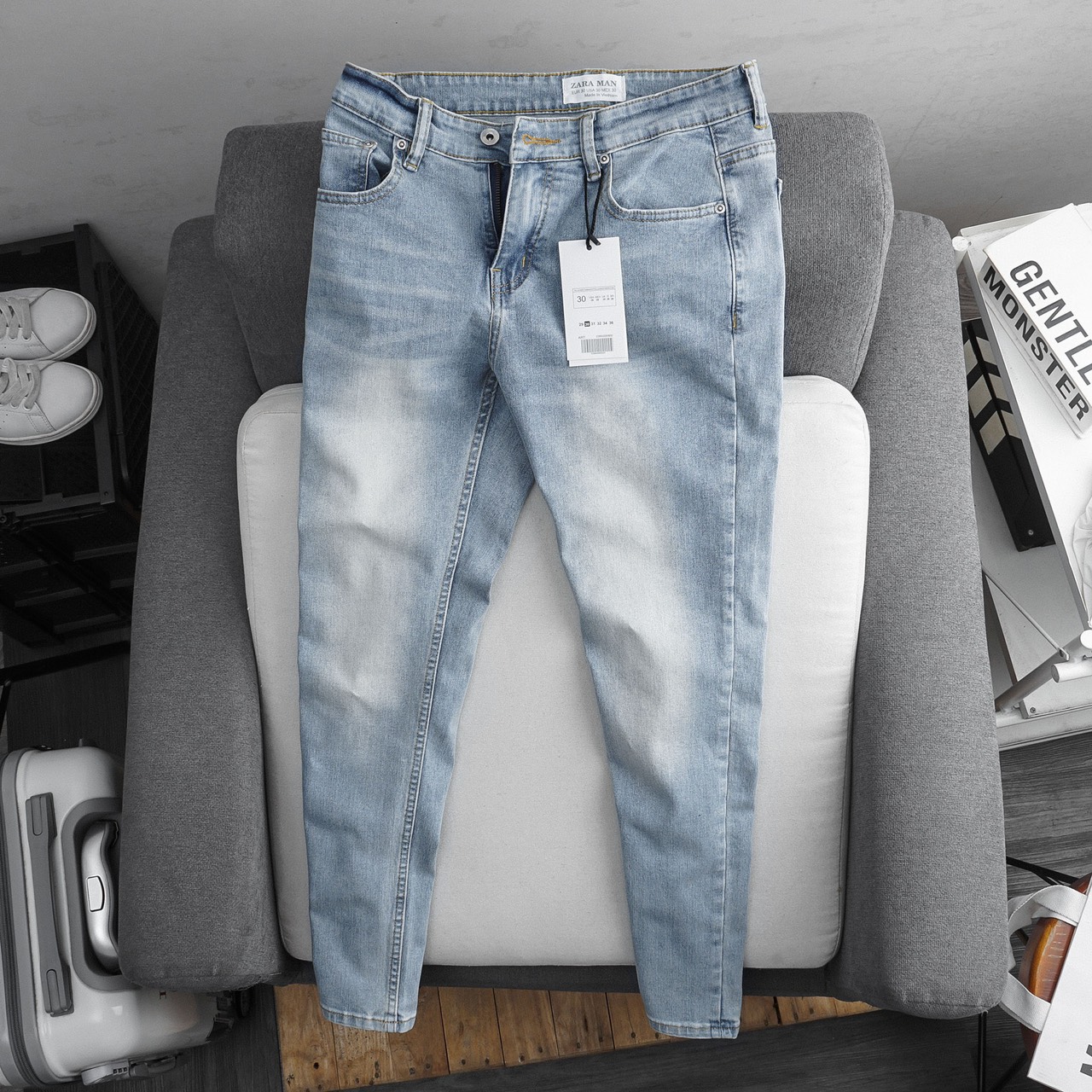 Quần jean nam rách bụi thời trang VNXK