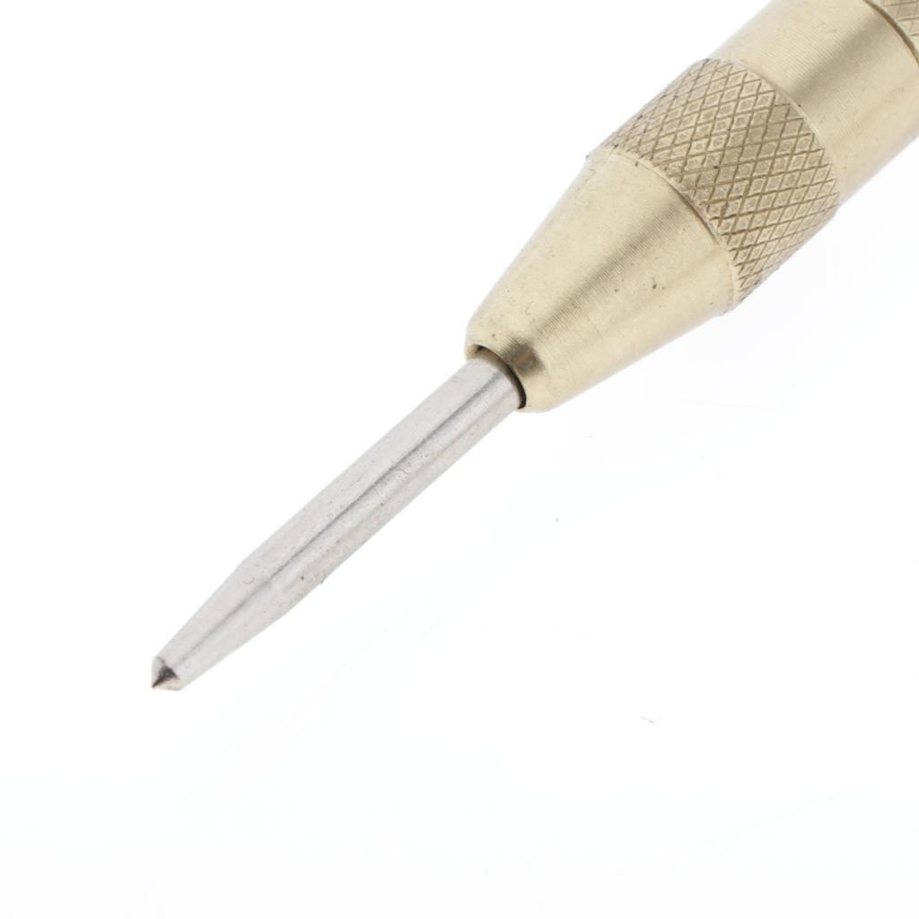 Step Drill, Titanium Coated HSS Step Drill Bit Set with 122mm Automatic Center Punch, 3/16-7/8,1/4-1-3/8,1/4-3/4,1/8-1/2,3/16-1/2 Steps, Aluminum Case