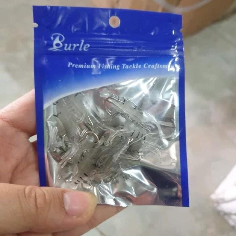 Bộ mồi câu giả  hình tôm có loại lưỡi và k lưỡi siêu nhạy