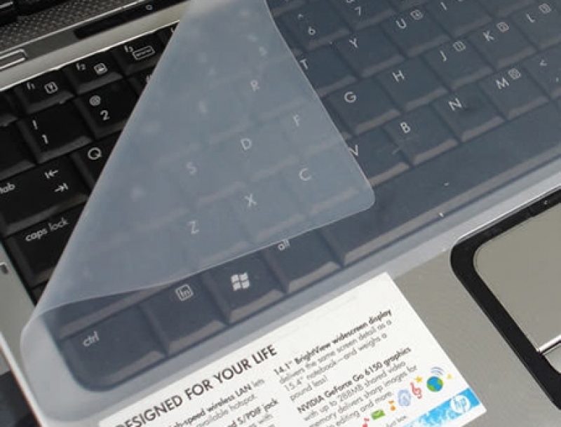 Miếng phủ bàn phím chống bụi, chống nước cho laptop bằng silicon, tấm phủ bàn phím laptop 15-17 inch