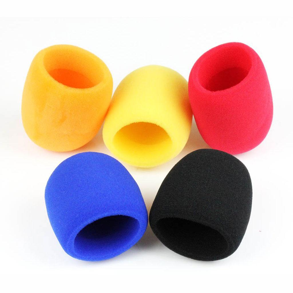 10pcs Handheld Microphone Windscreen Windshield Sponge Foam Mic Cover