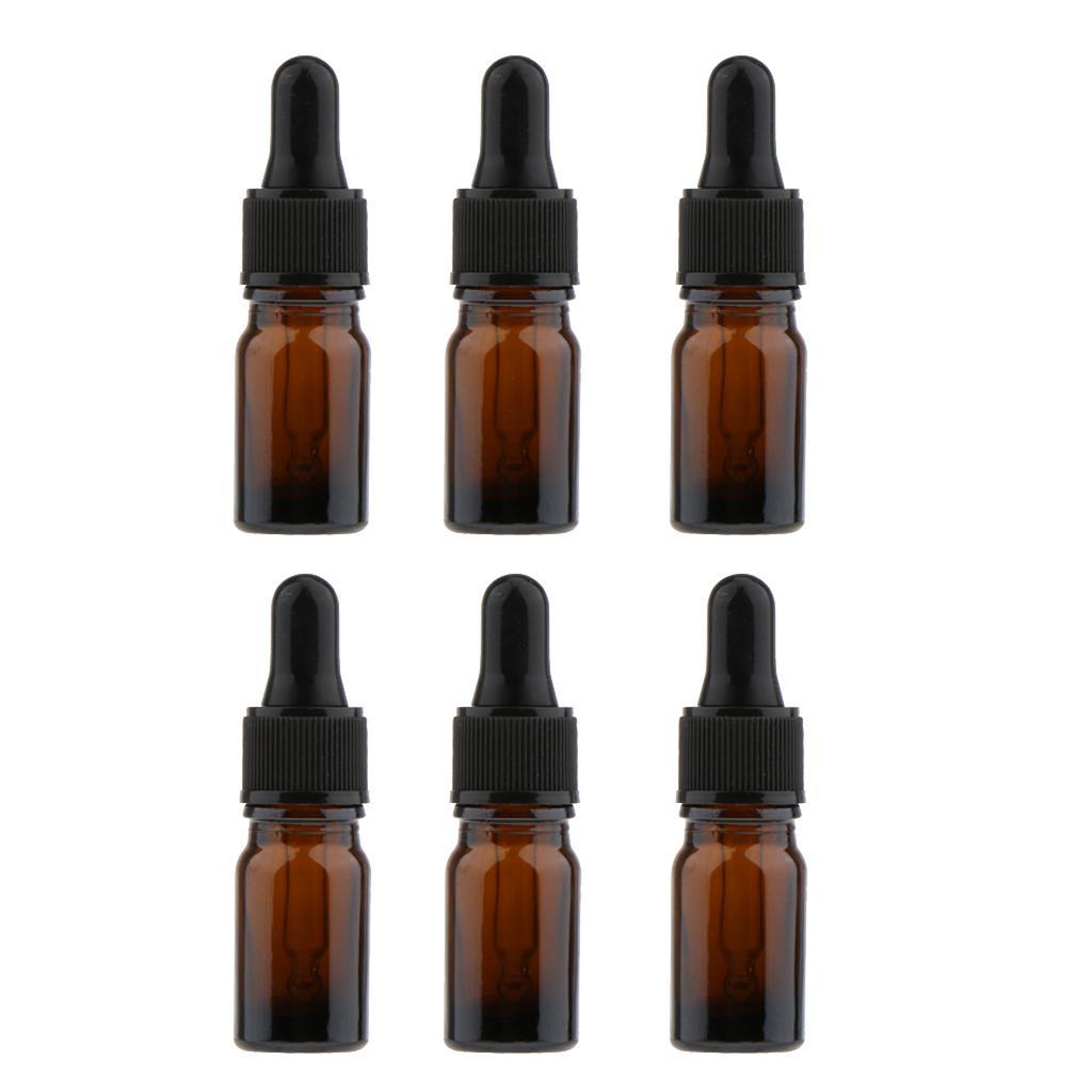 24x Glass Refill Eye Dropper Bottles Essential Oil Perfume Pipette Vials