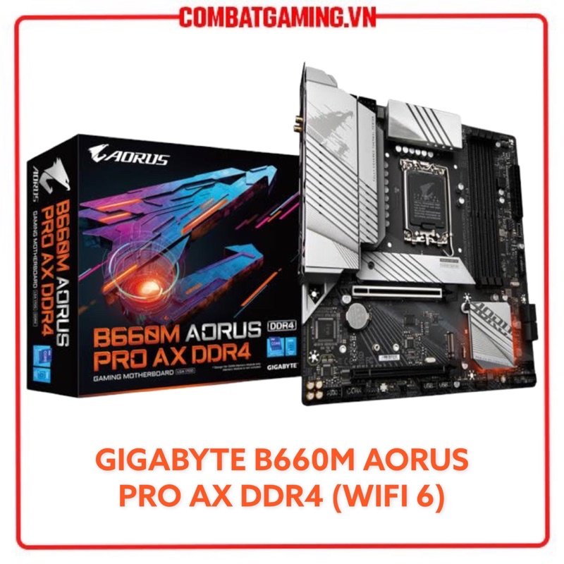 Bo Mạch Chủ Gigabyte B660M Aorus Pro AX DDR4 (Wifi/Bluetooth) - Hàng Chính Hãng