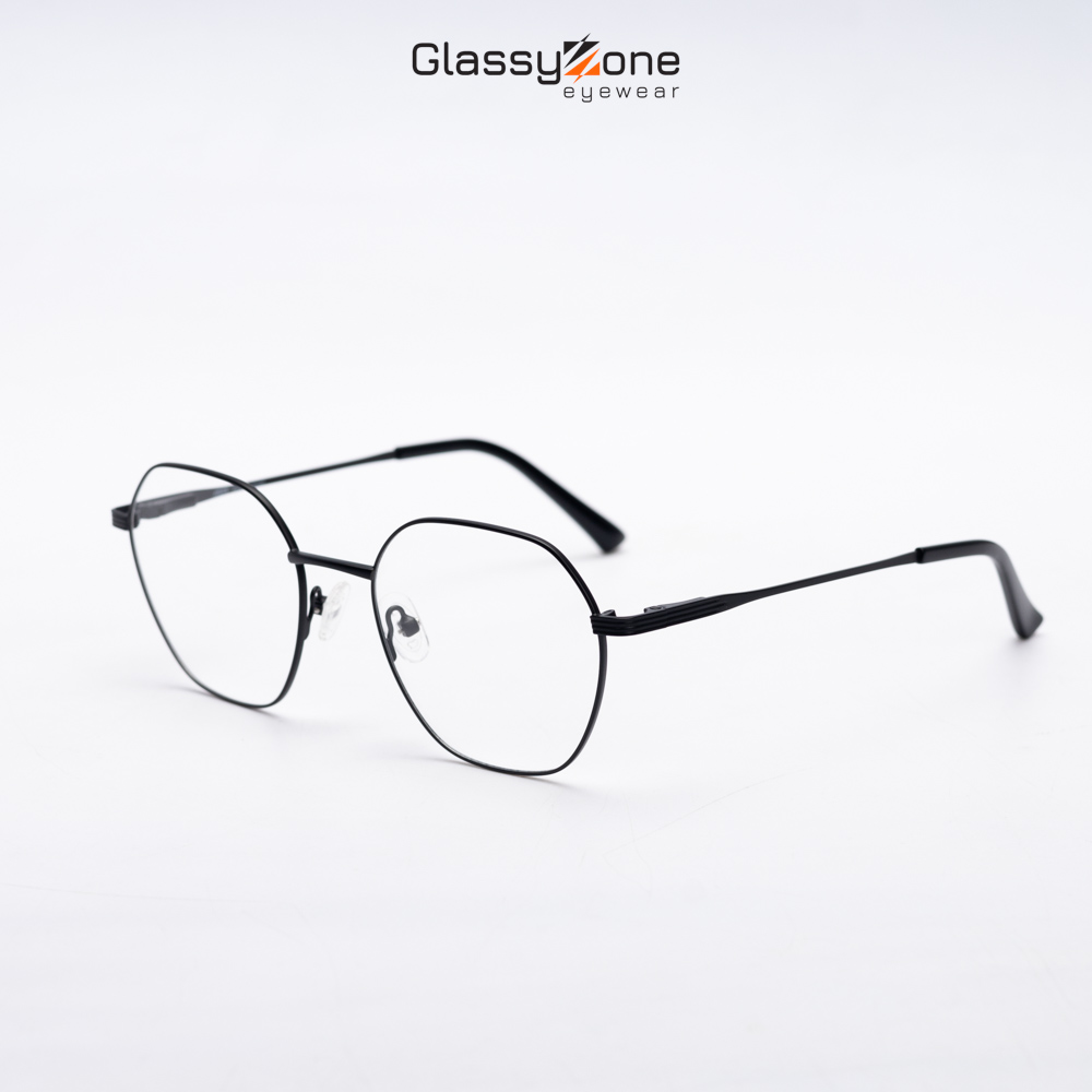 Gọng kính cận, Mắt kính giả cận kim loại Form vuông thời trang Nam Nữ Avery Karel - GlassyZone
