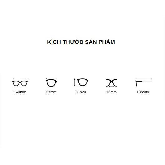 Kính lão thị trung niên HAI TRÒNG xa gần gọng GOLD vàng KT92UNIQUI