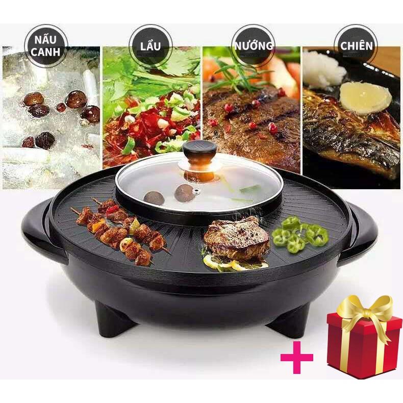 Nồi Lẩu Nướng BBQ Hàn Quốc 2 in 1, Siêu Tiện Dụng -GD180