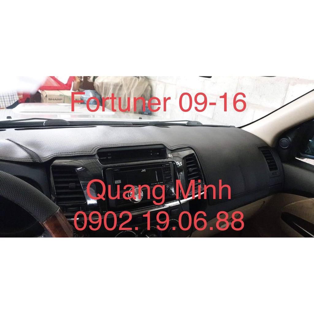 THẢM TAPLO DA VÂN CARBON DÀNH CHO TOYOTA FORTUNER 2008 - 2016