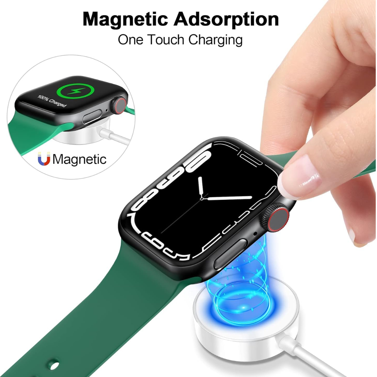 Dây sạc Choetech T400 Ap-ple Watch Type C  công suất 3W dài 1M (Hàng chính hãng)