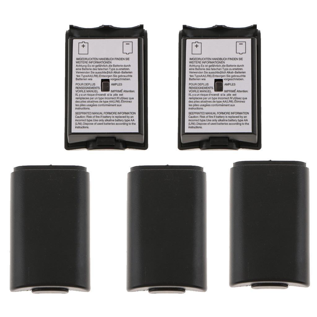 5 x For Microsoft  360 S Battery Back Cover Door Protector Lid Black