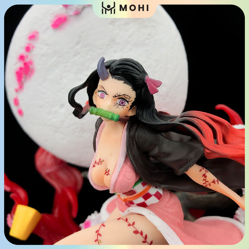 Mô Hình Kimetsu No Yaiba Nezuko ánh trăng siêu quyến rũ. Cao 31cm, nặng 1,5kg. Figure anime kimetsu no yaiba thanh gươm