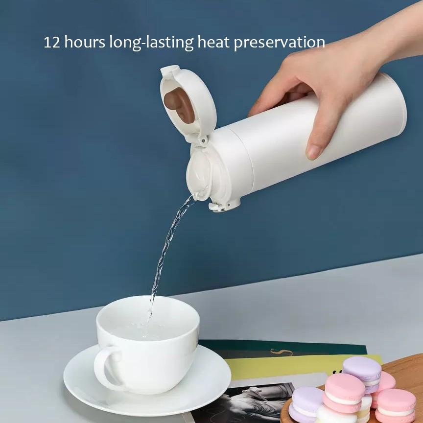 Bình Nước Giữ Nhiệt Xiaomi Bằng Thép Không Gỉ Dung Tích Lớn Nhấn Mở Nắp Bằng Một Tay Kiểu Dáng Đơn Giản