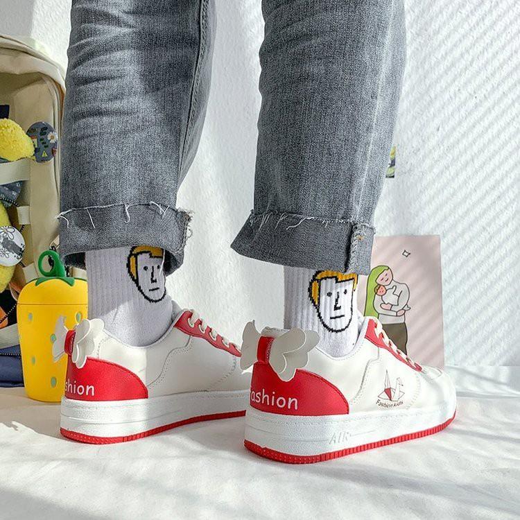 Giày trắng nữ hàn quốc, giày thể thao, giày thường, giày thể thao