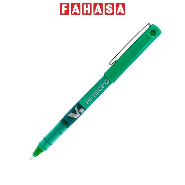 Bút Mực Nước Hi-Tech V5 0.5 mm - Pilot BX-V5-G - Mực Xanh Lá