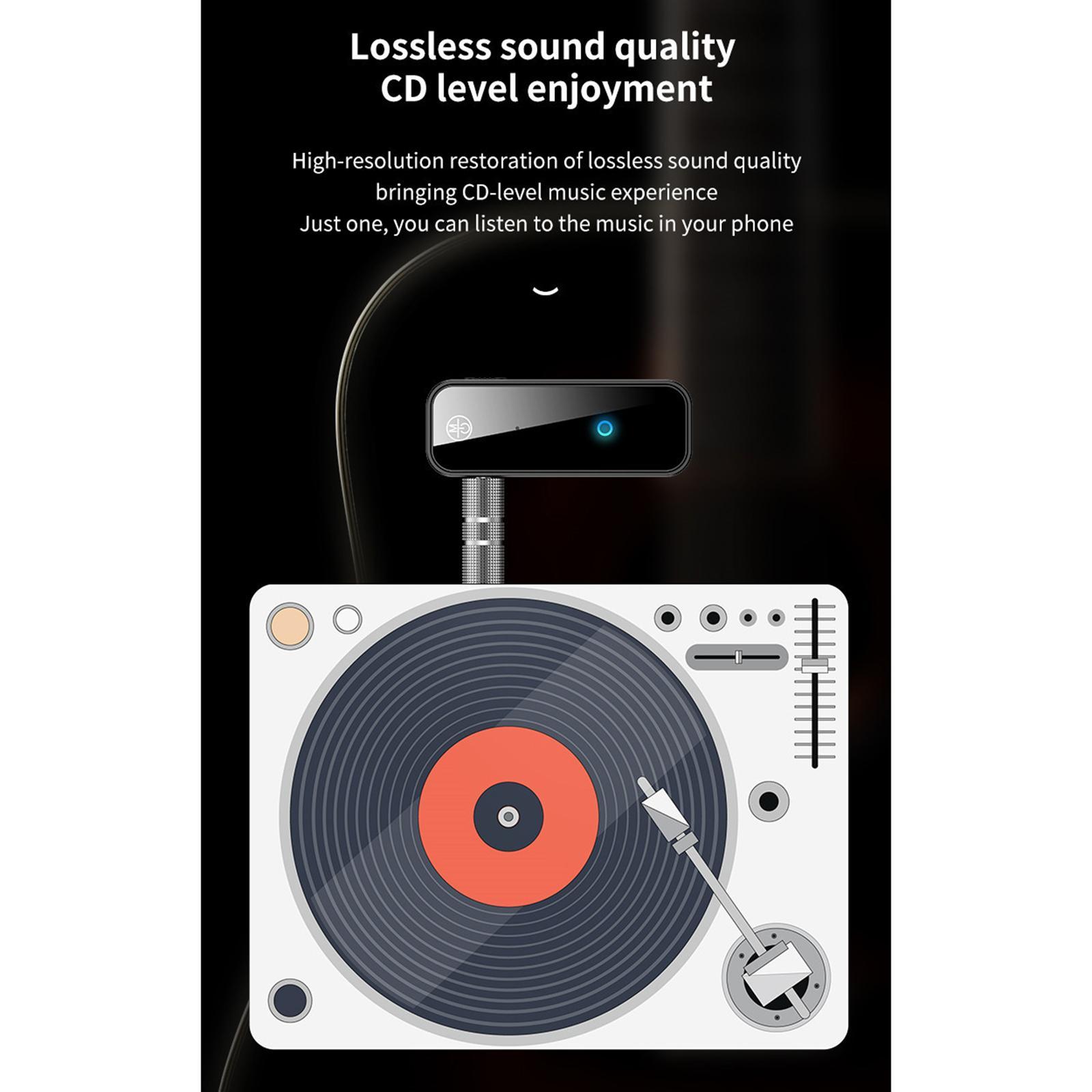 Bluetooth 5.0 Transmitter Receiver 2 IN 1 Wireless Audio 3.5mm Aux Adapter