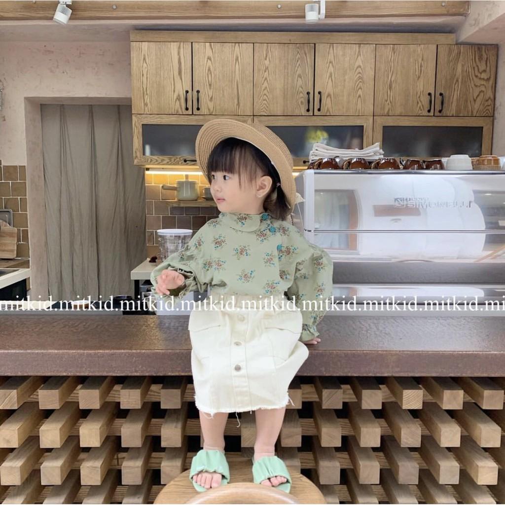 Sơ mi hoa VINTAGE cho béChất liệu thô THỜI TRANG cho bé