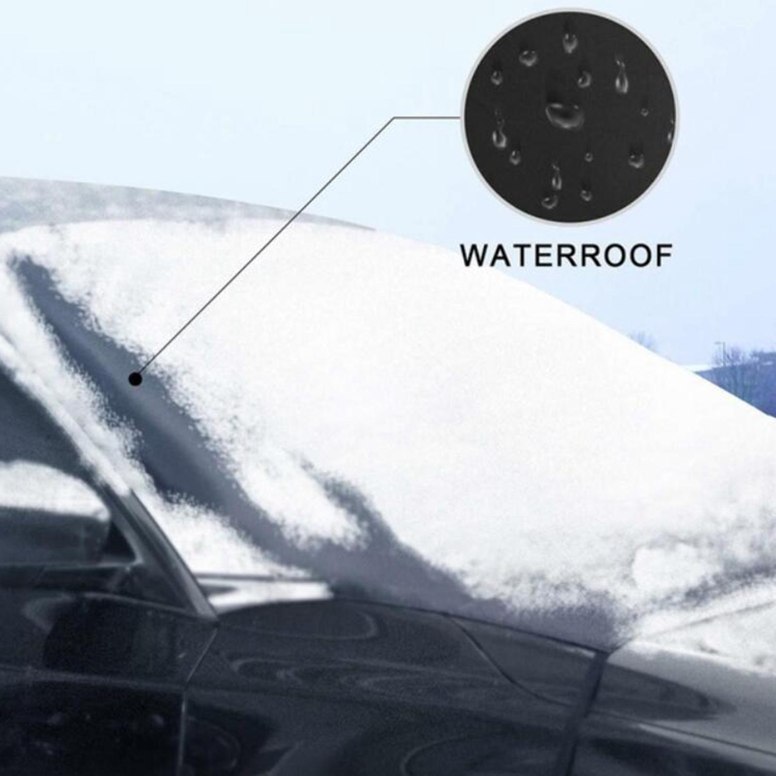 Windproof Car Truck Windshield Snow Cover with Magnetic Sun Visor Protector