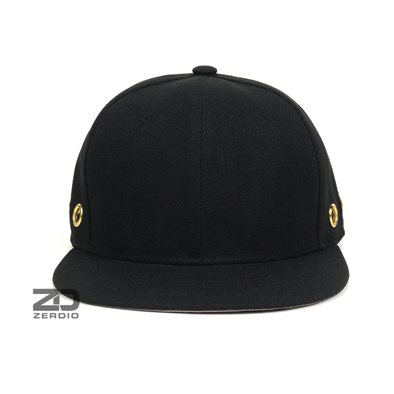 Nón hiphop, mũ snapback đen nam nữ SN95 vải kaki cao cấp