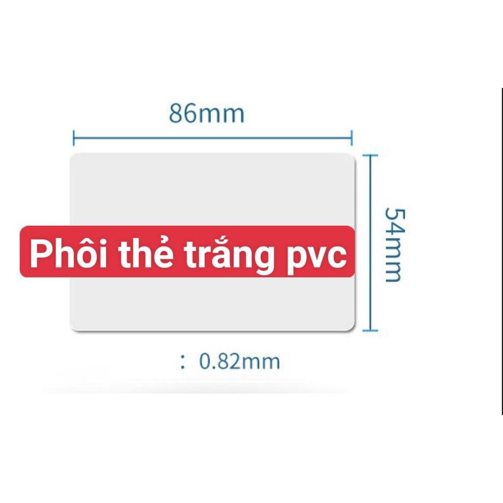 10 PHÔI THẺ PVC TRẮNG DÙNG CHO KHAY IN THẺ EPSON