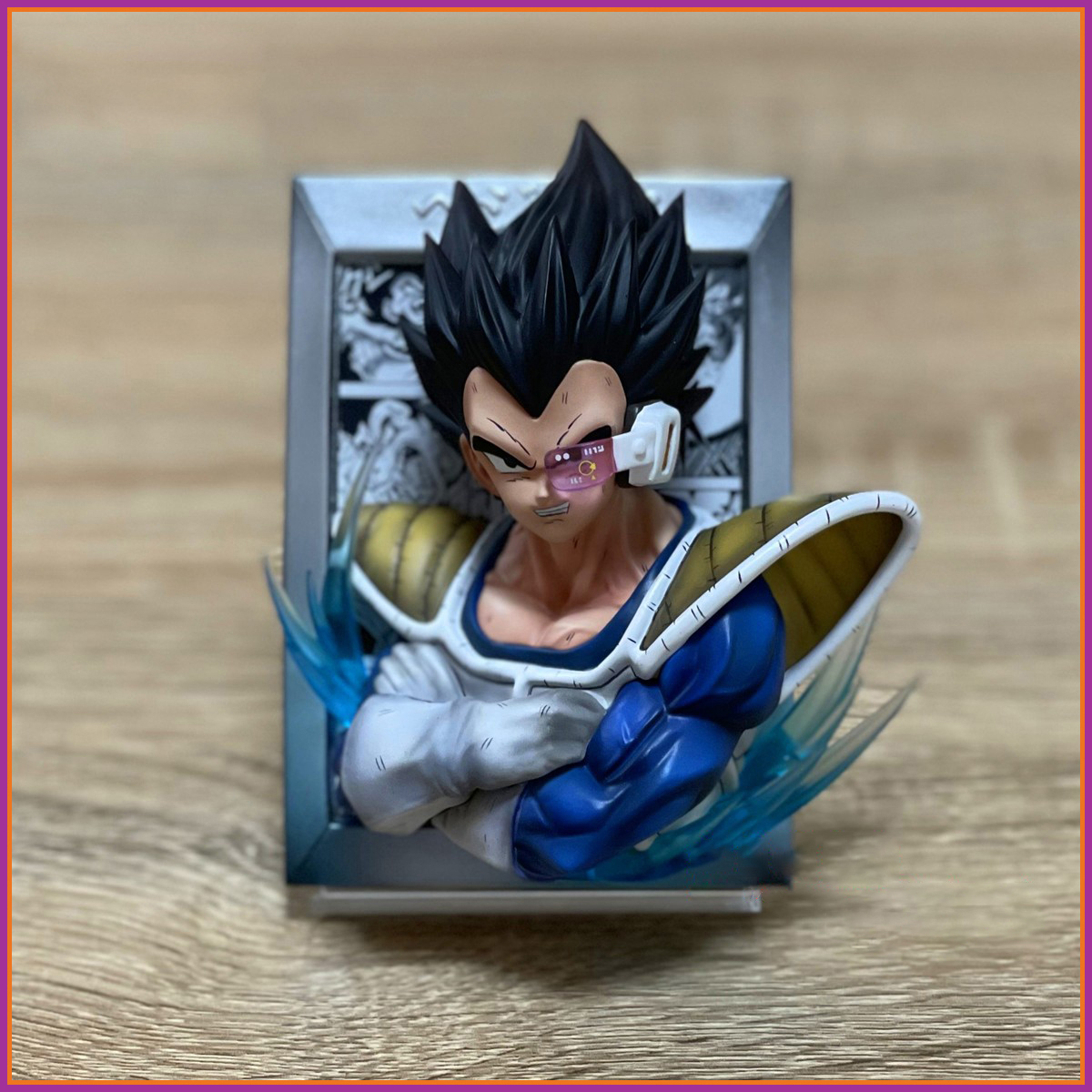 Mô hình tranh 3d songoku vegeta hàng mới siêu nét