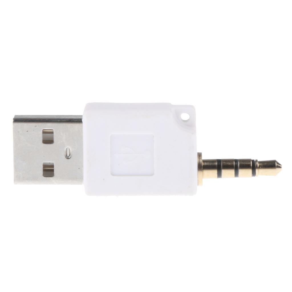 Portable USB 2.0 to 3.5mm Adapter for Apple iPod Shuffle 1st 2nd Generation