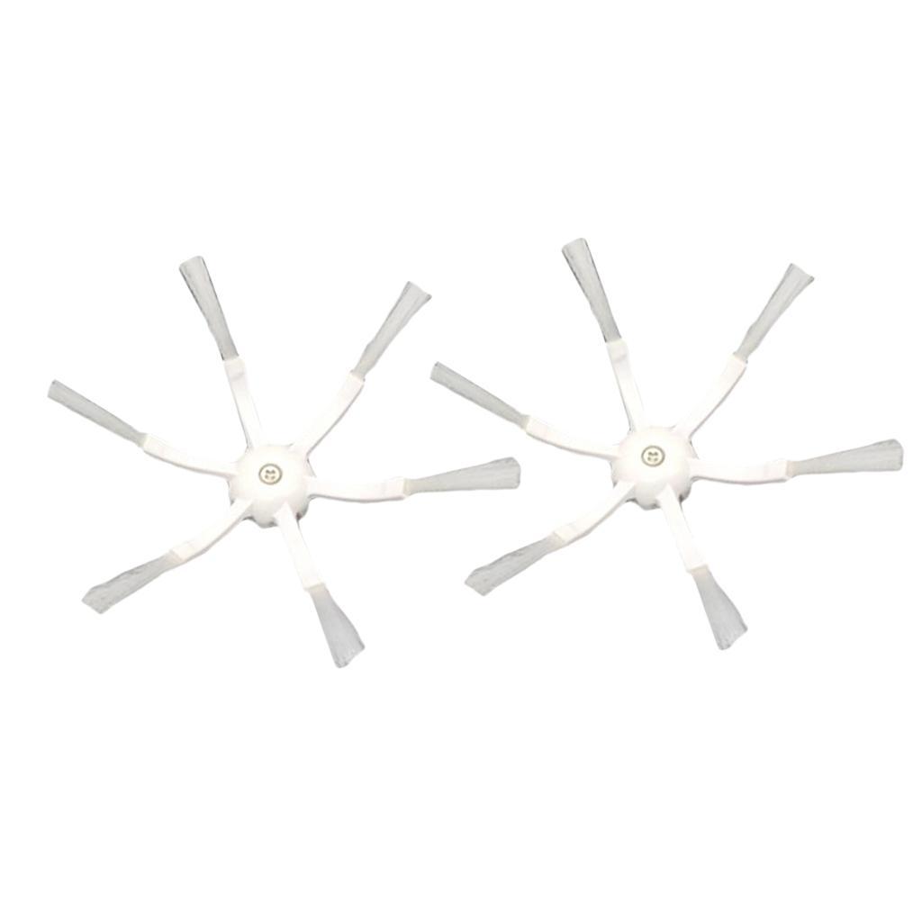 4 Pcs 6-Armed Side Brush Replacement Spare Part Robotic Vacuum Cleaner Accs