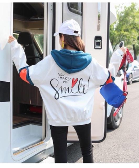 Áo khoác gió nữ form rộng