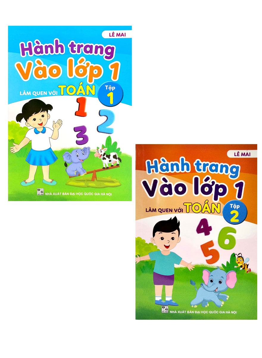 Combo Hành Trang Vào Lớp 1 - Làm Quen Với Toán Tập 1 + 2