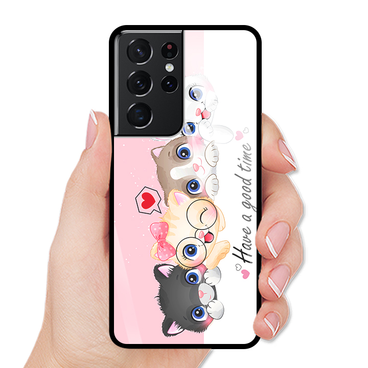 Ốp Lưng Kính Cường Lực Cho Điện Thoại SAMSUNG GALAXY S21 ULTRA - 9448 MC12 - Hàng Chính Hãng