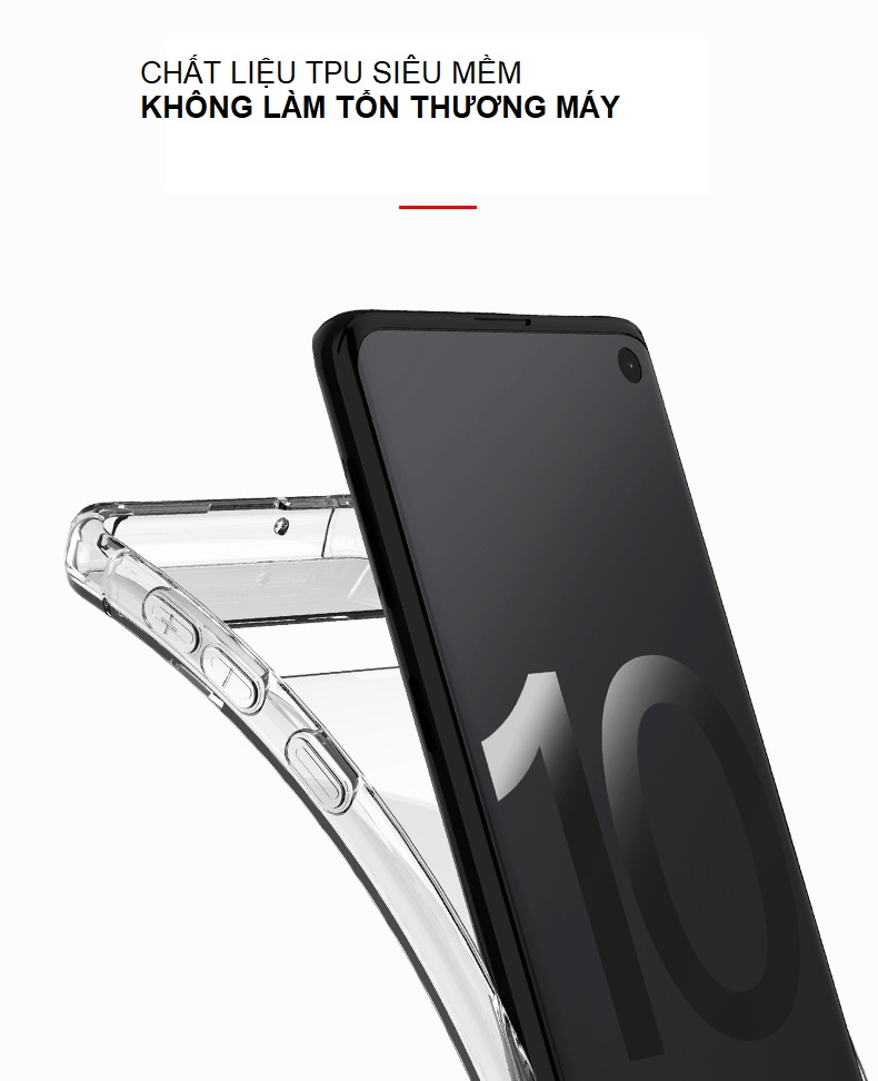 Ốp Lưng Case TPU Dẻo Chống Sốc Dành Cho Samsung Galaxy Note 10 Plus