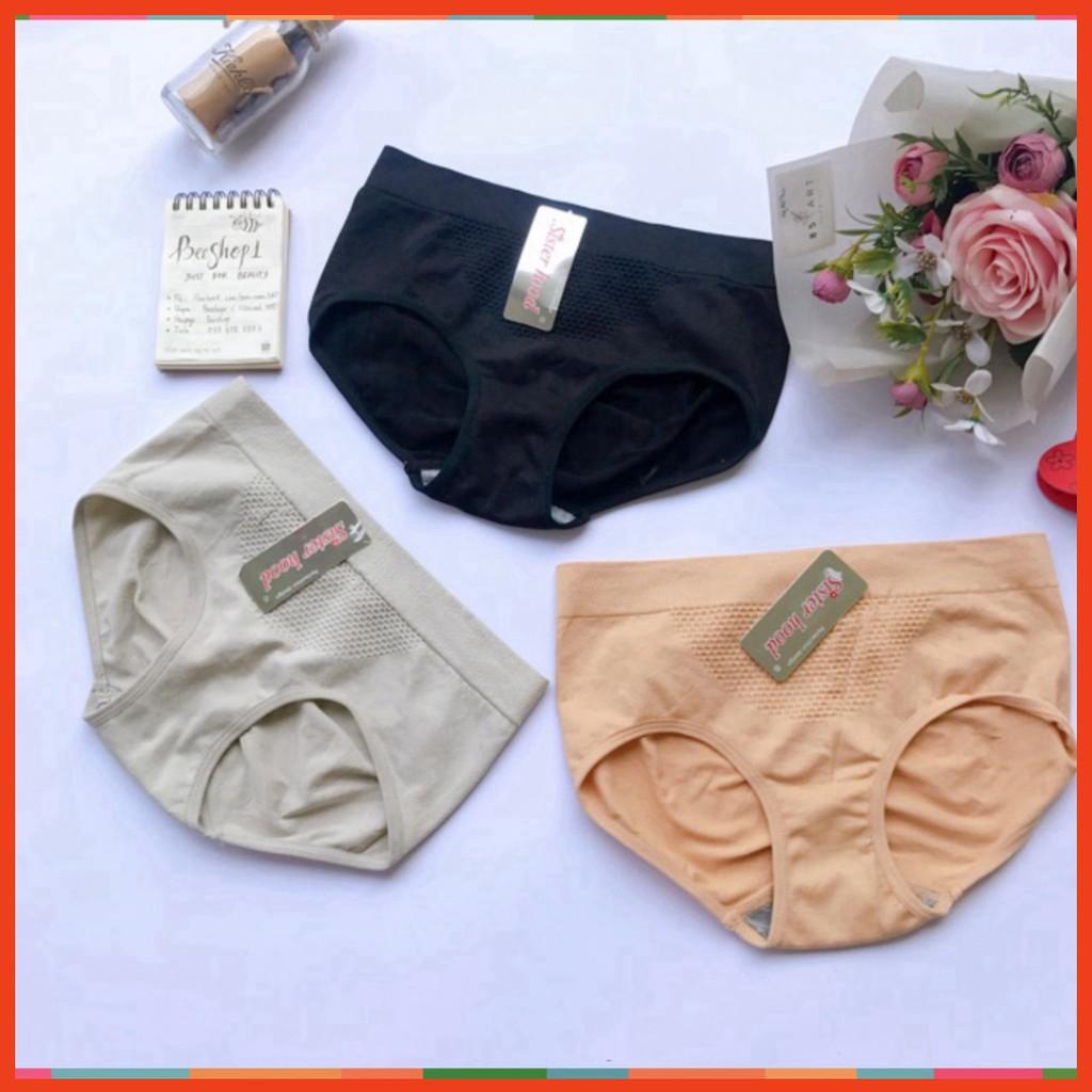Quần lót nữ kháng khuẩn cotton cao cấp co giãn 4 chiều siêu đẹp có túi zip cho 40-63kg QL18