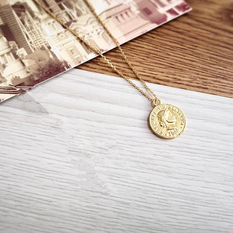 Dây Chuyền Mặt Đồng Xu Phong Cách Cổ Điển