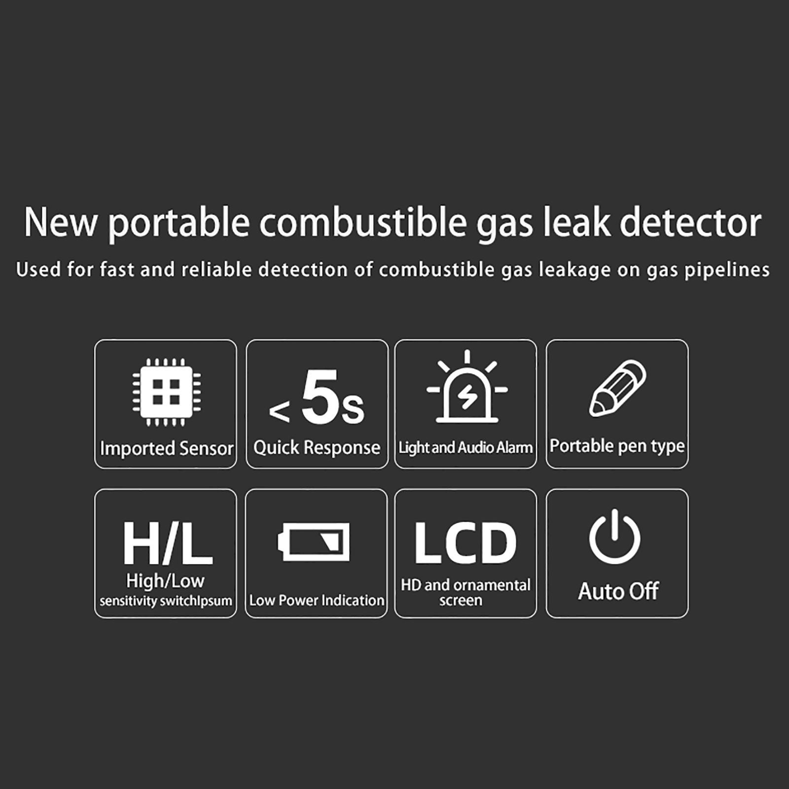 Portable Gas Detector Household for Gas Station Gas Pipeline Gas Industry