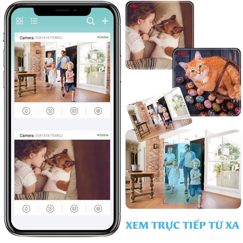 Camera IP sạc dự phòng H8 - Kết nối wifi quay video 4K xem từ xa qua điện thoại